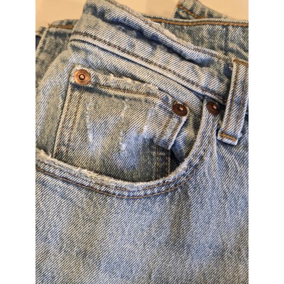 Abercrombie & Fitch The 90s Straight Ultra High Rise Split Hemline | 28/6L EUC - Picture 14 of 14